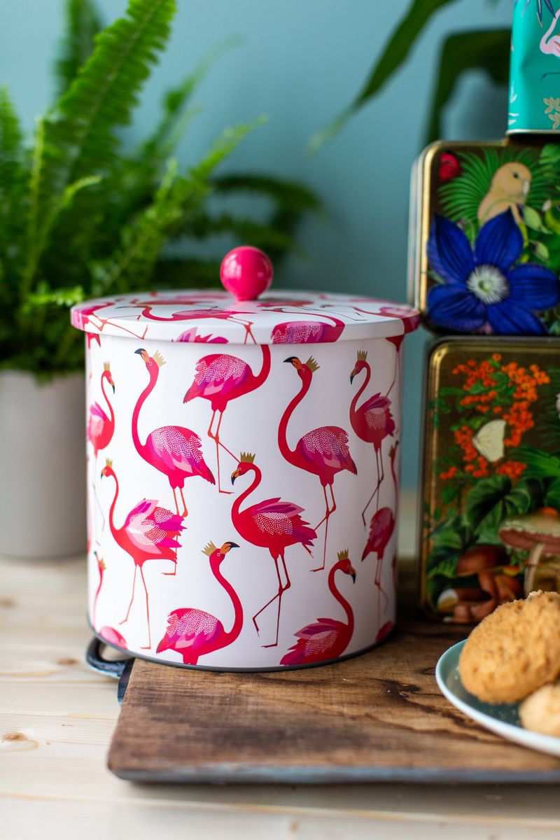 Flamingo Biscuit Barrel