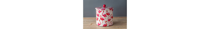 Flamingo Biscuit Barrel