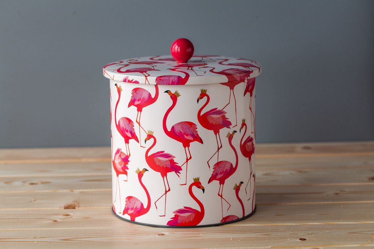 Flamingo Biscuit Barrel